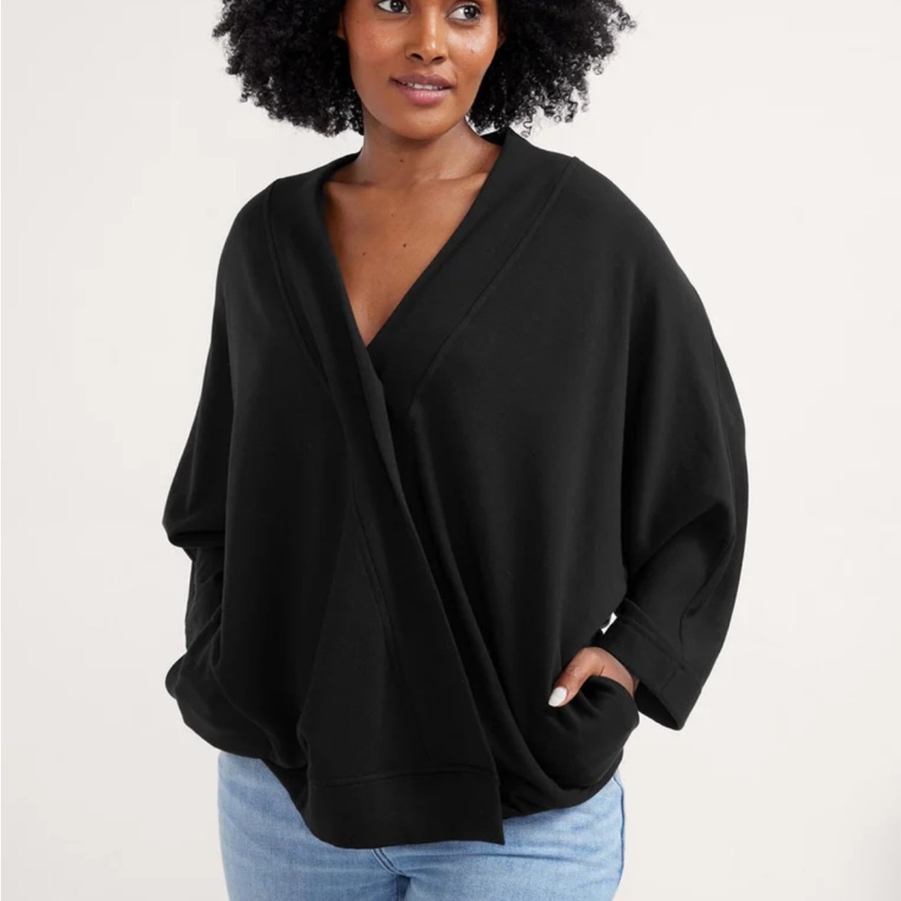 Hatch Early Days Nursing Sweatshirt Black One Size petite